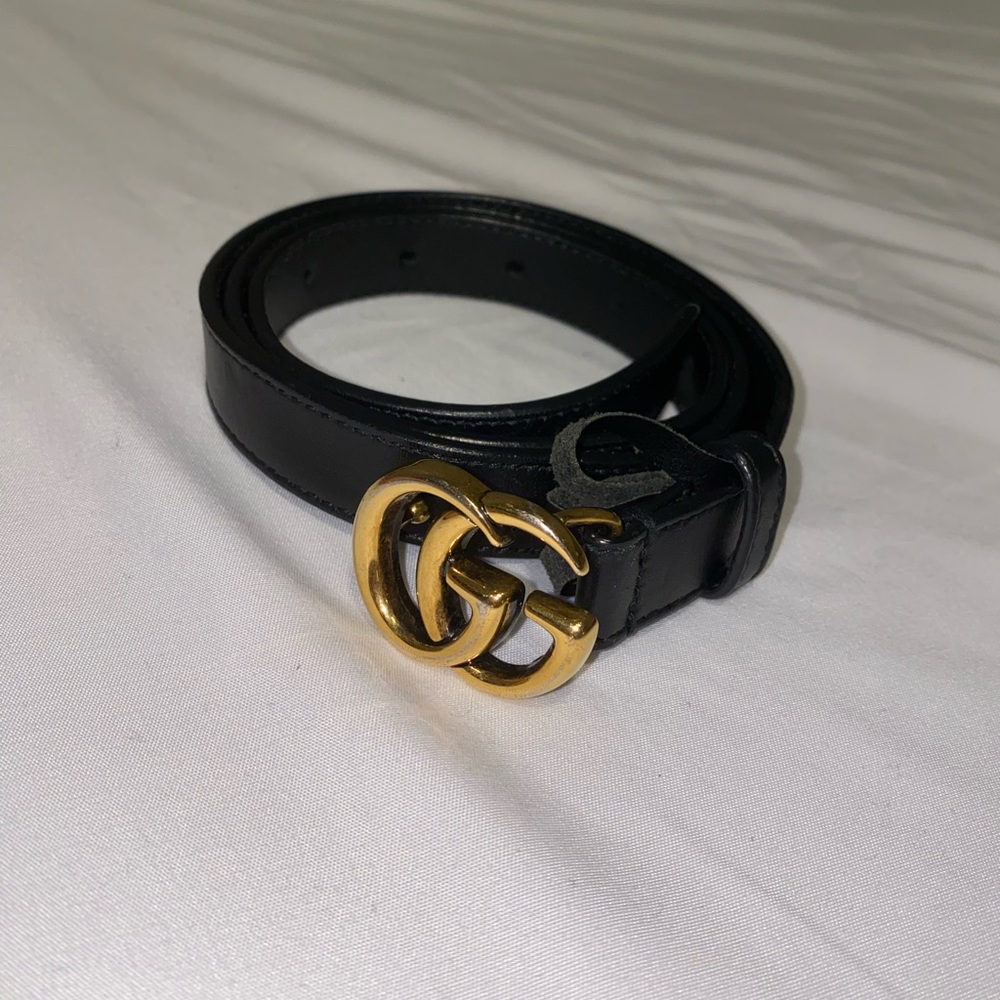 Gucci Black leather belt